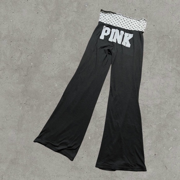 ISO PINK Victoria's Secret Pink Heart Flared Pants - Picture 4 of 4